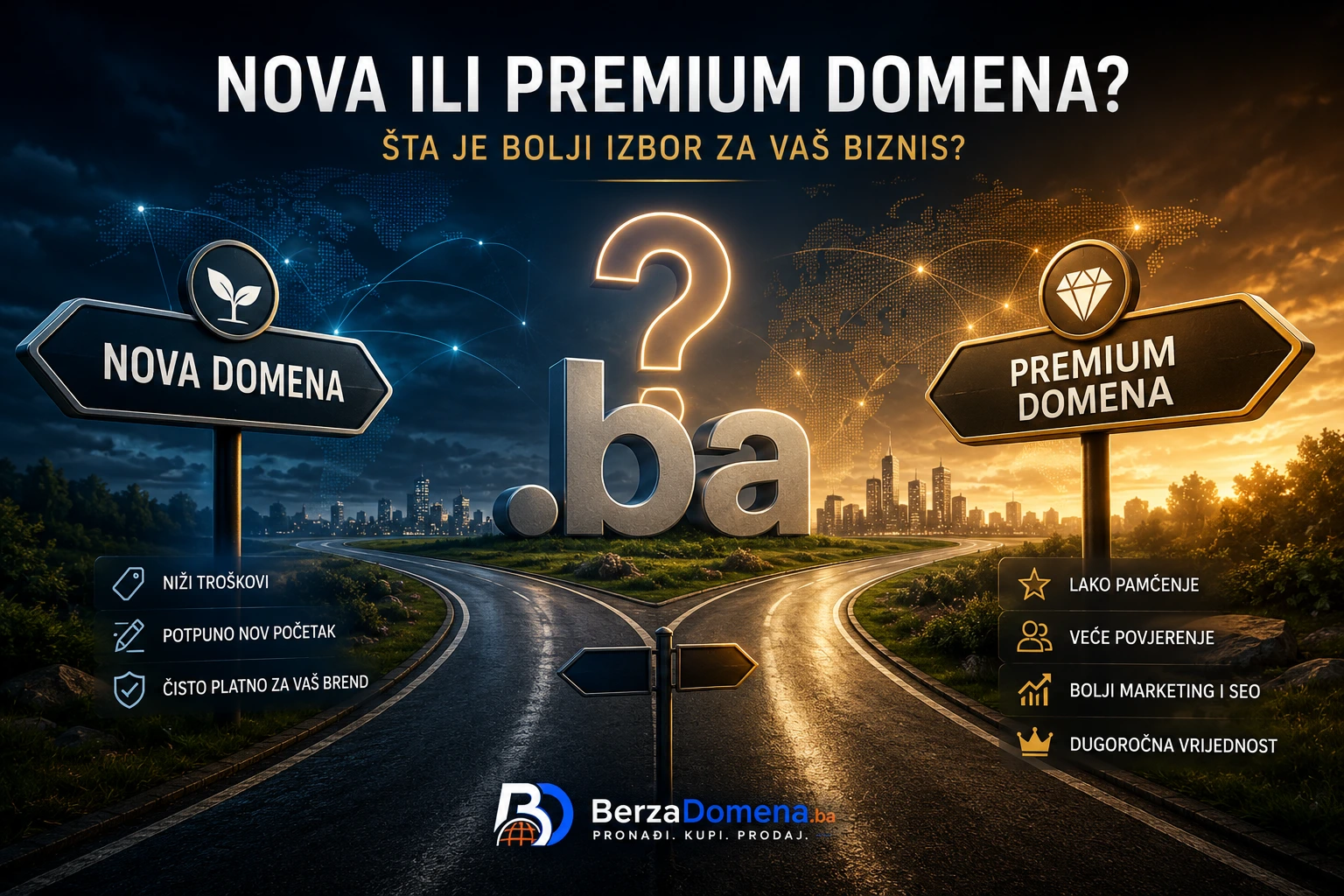 Da li kupiti novu domenu ili pokušati pronaći premium naziv?